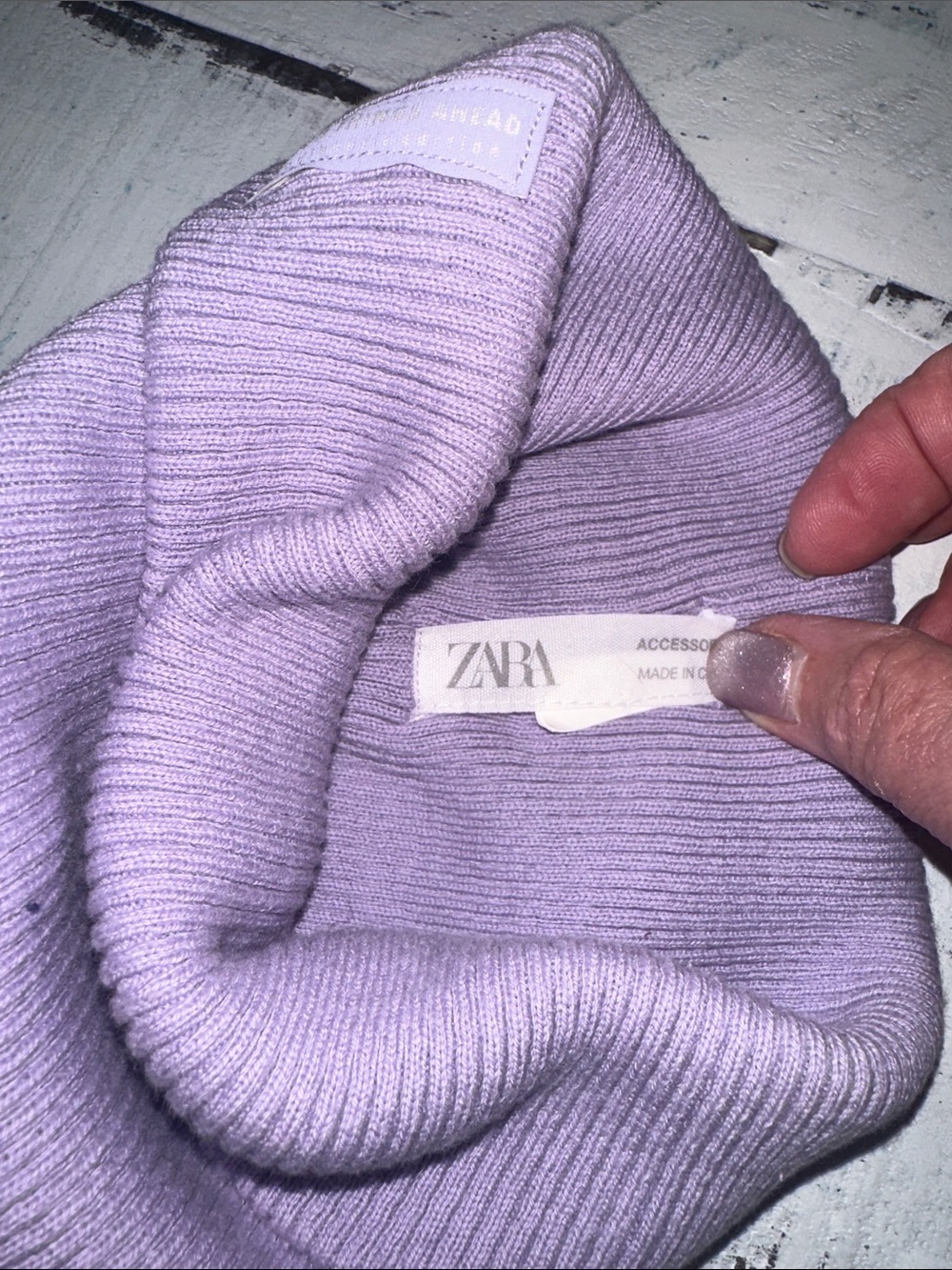 Zara Ribbed Knit Beanie - Picture 2 of 3